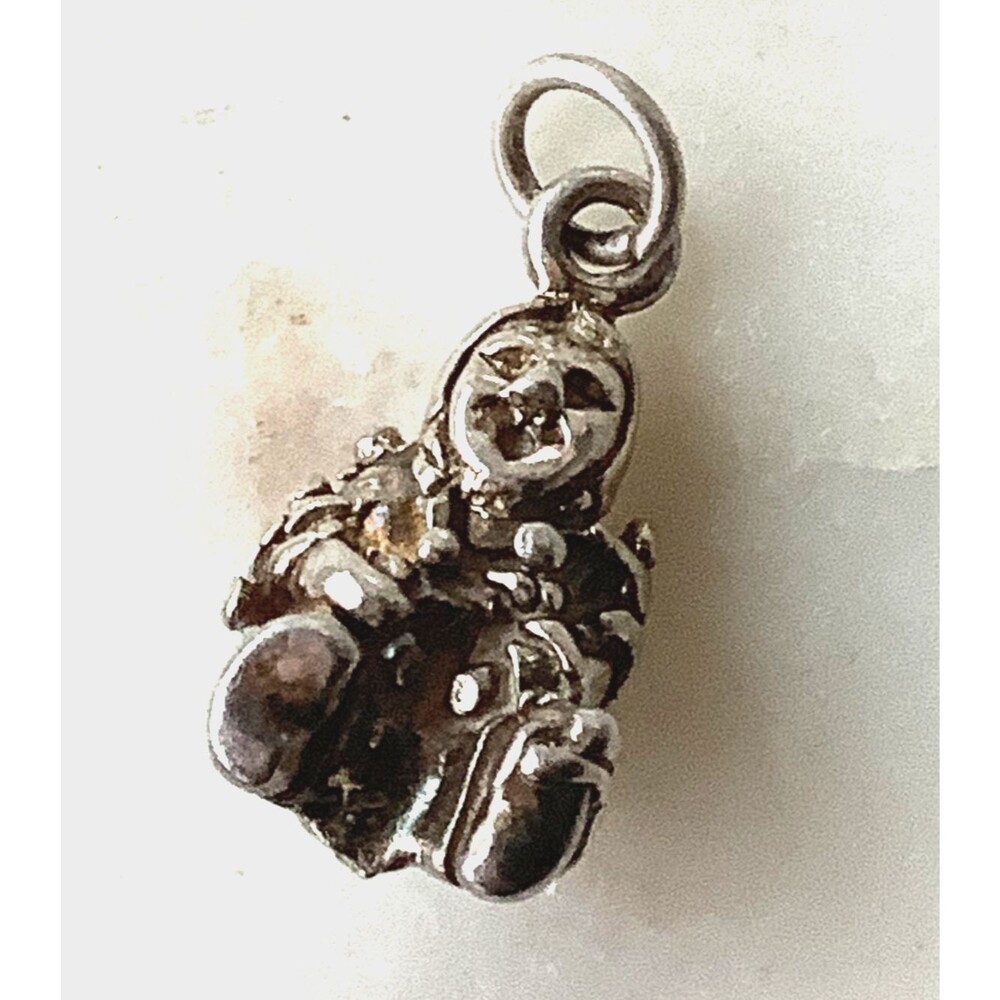 Sterling Silver Charm Southwest Story Teller Pendant Elder Surrounded by Kids